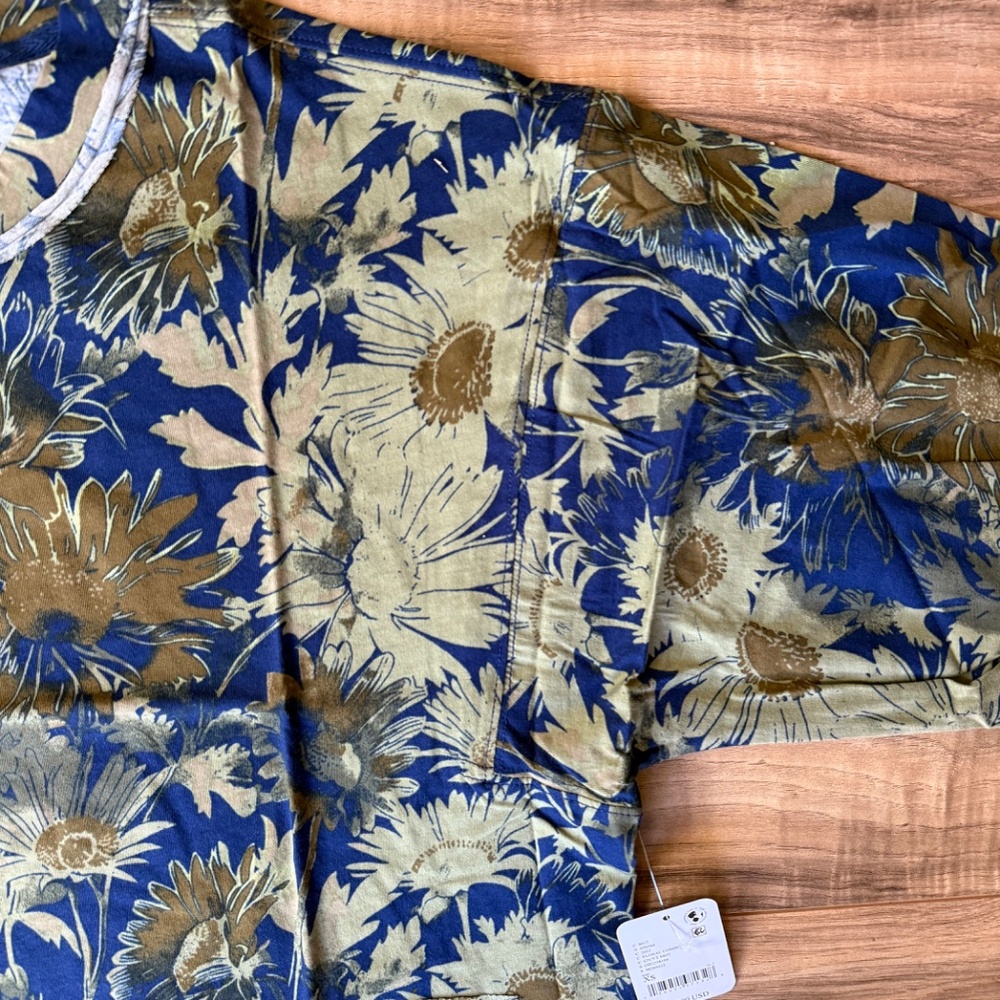 FP Movement Inspire Layer Print Floral Boxy Tee XS - Picture 4 of 16